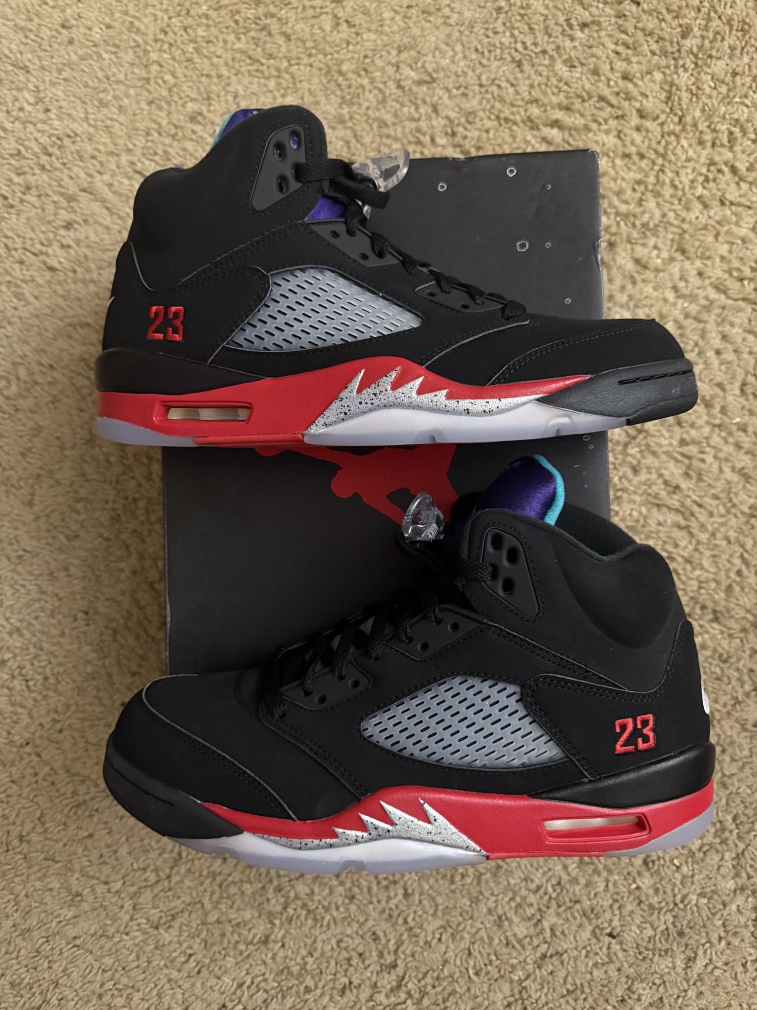Size 10 - Jordan 5 Retro Top 3 Black 2020 (Brand New Size 10 With Box) 
