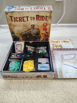 Ticket to Ride Board Game with larger 1910 cards included
