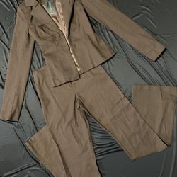 Outcast Brown Blazer And Pants XS
