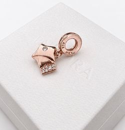 Retired Pandora Rose Sparkling Shooting Star Dangle Charm