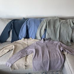 Men’s Lg Columbia Quarter Zip Pullovers 