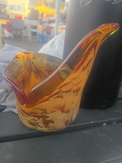 vintage Murano art glass vase