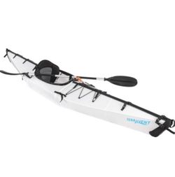 New TERRAVENT Foldable Lightweight Kayak, Portable Folding Single Sit-in Kayak, 1-Person Kayak for Outdoor, Fishing, Travel