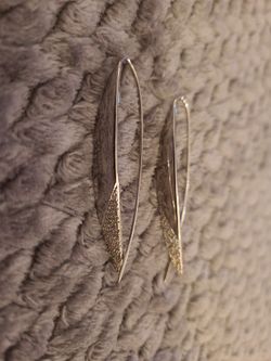 18K White Gold Plated Crawler Earrings