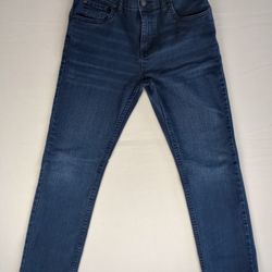 Levi's 511 Slim Jeans Men's 18 Regular 29x29 Blue Dark Wash Denim Straight Leg