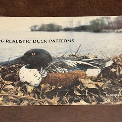 ALFRED M. PONTE 26 Realistic Duck Patterns Spiral Bound Book Rare HTF