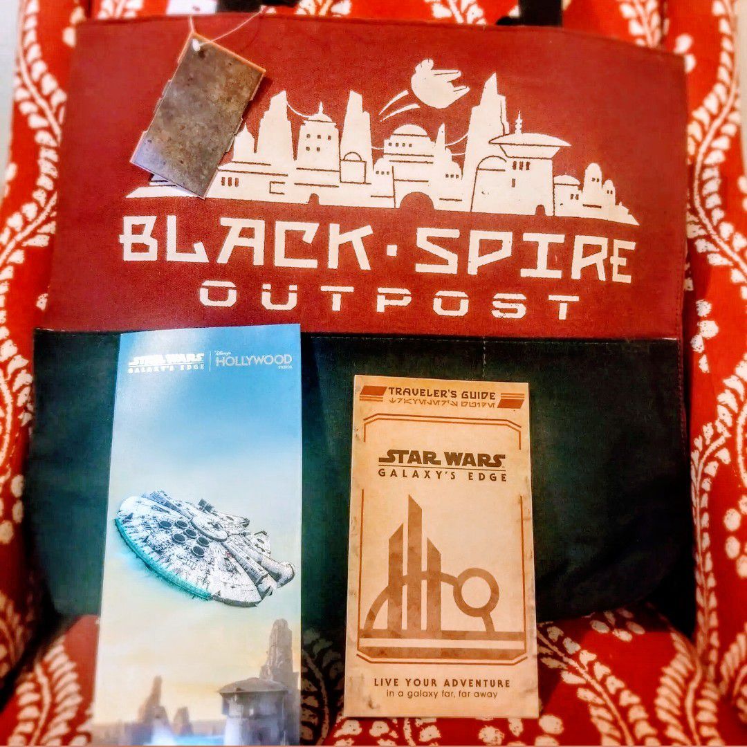 Star Wars Galaxy's Edge Black Spire Tote Opening Day Map