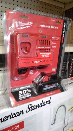Milwaukee M18 RedLithium XC8.0 Battery & Rapid Charger Kit