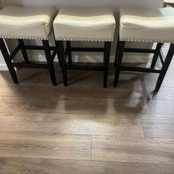 Faux Leather Counter Stools