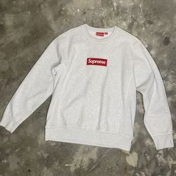 Supreme Box Logo Crewneck Grey Large