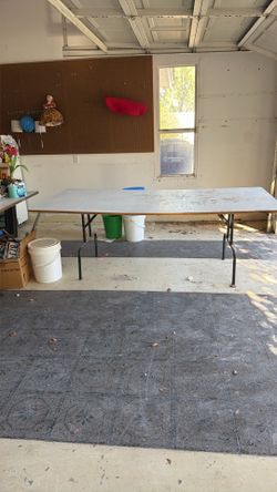 40x84 Wood Foldable Work Tables 2 Total