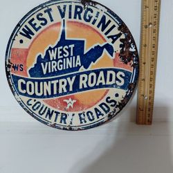 New West virginia metal wall sign or hang anywhere