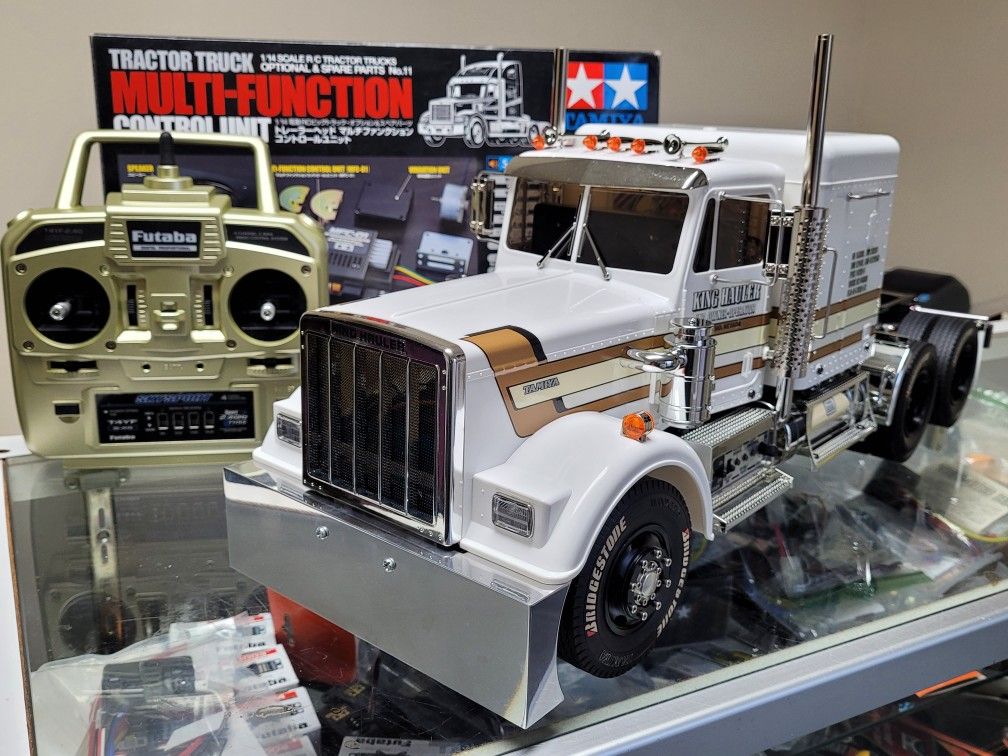 Tamiya 1/14 R/C King Hauler+ MFC-01 LED Light Sound Function Unit +Aluminum Part
