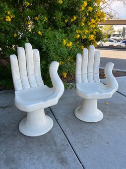 Our of wood vintage hand chairs ( can deliver for $10 )