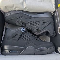 Jordan 4 Retro Black Cat Sizes 7y,6.5y,6y,5.5y,5y,4.5y,4y