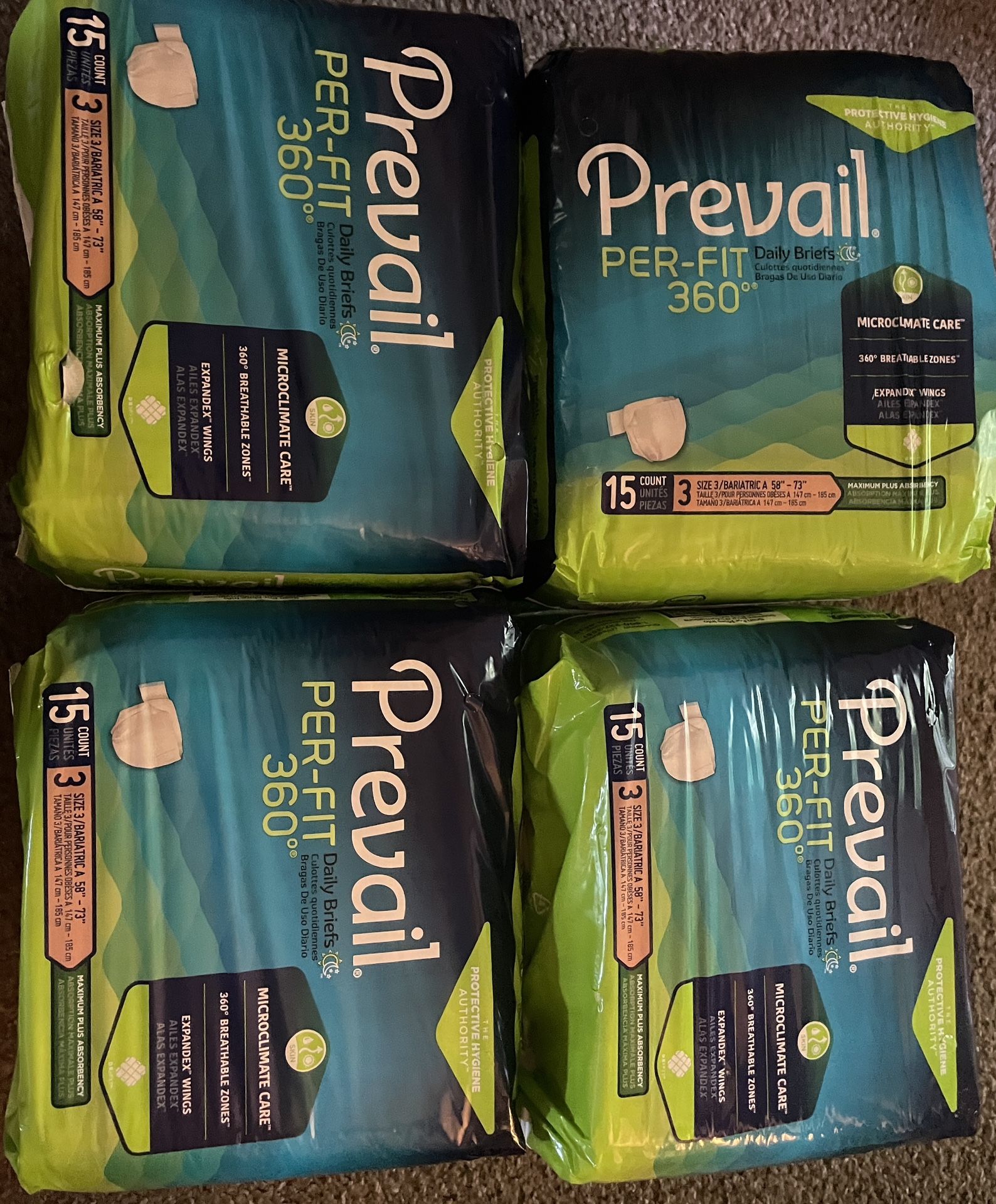 Adult Diapers Prevail Size 3