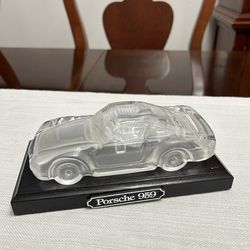 PORSCHE 959 CRYSTAL CAR MODEL WITH STAND