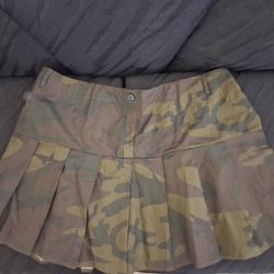 Green Camouflage Plus size Mini