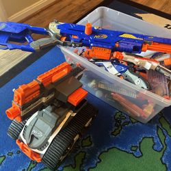 Numerous Nerf Guns 