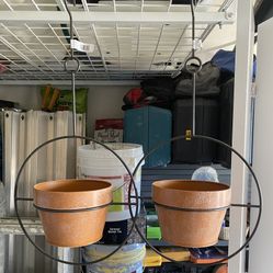 2 Medium Size Hanging Pots