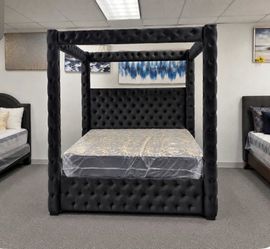 New canopy bed frame with free delivery, in king and queen size , pay on arrival