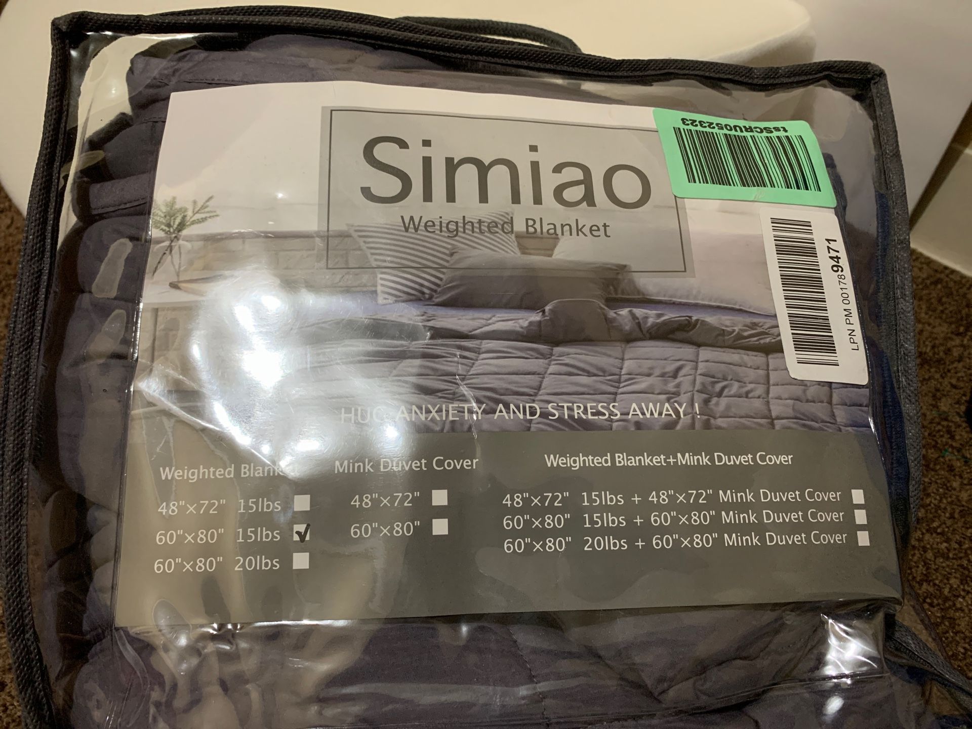 New Simiao weighted blanket .15Lbs