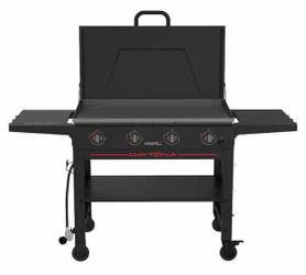 Nexgrill Daytona 4-Burner Propane Gas Griddle with Lid in Black