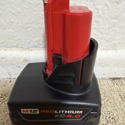 MILWAUKEE M12 4.0 BATTERY 