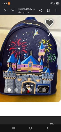 Makey mouse castle loungefly mini backpack