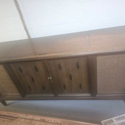 Mid Century working r c a console Stereo and record player