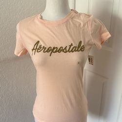 NWT Aeropostale Pink Fitted Short Sleeve T-Shirt
