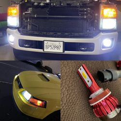 PSX26W 12278 LED Headlight Fog Lights/DRL Upgrade, 6000K Xenon White 12278C1 H28W PWY26W Xtreme Super Bright luces