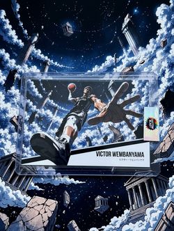 Victor Wembanyama Custom Blast Trading Card