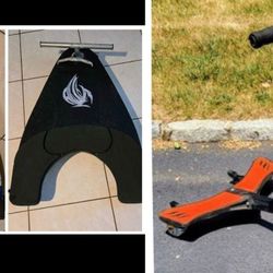 Fuzion  refiished Land Shark Spinner Knee Board $25.00.. OR  Razor Power Wing Scooter.$47.  HOLMDEL NJae