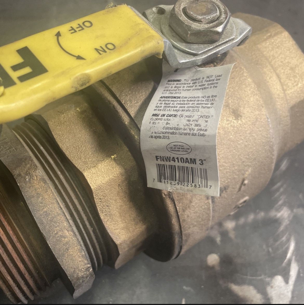 Chrome Hearts Necklace 925 Silver Unisex3” Brass Ball Valve 