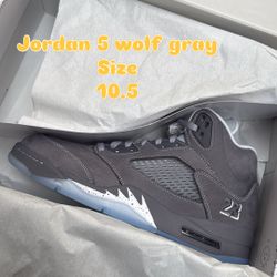 Jordan 5 wolf gray men’s 10.5