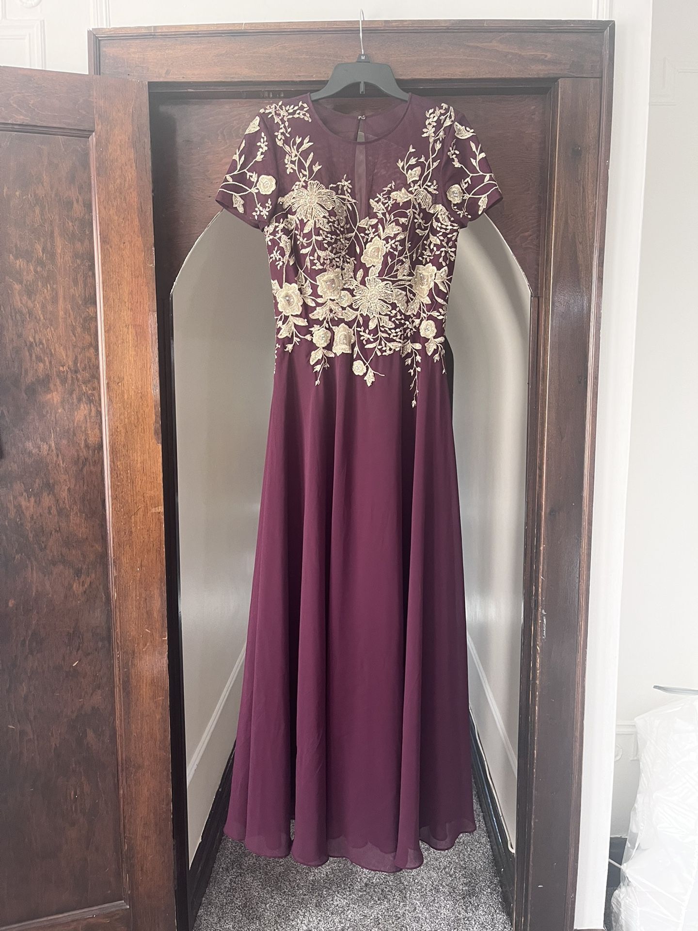 Red And Gold  Formal Dress