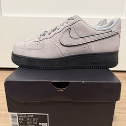 Nike Air Force 1 Low “Light Smoke Grey Suede Black” Men’s Size 9.5 HQ1966-001
