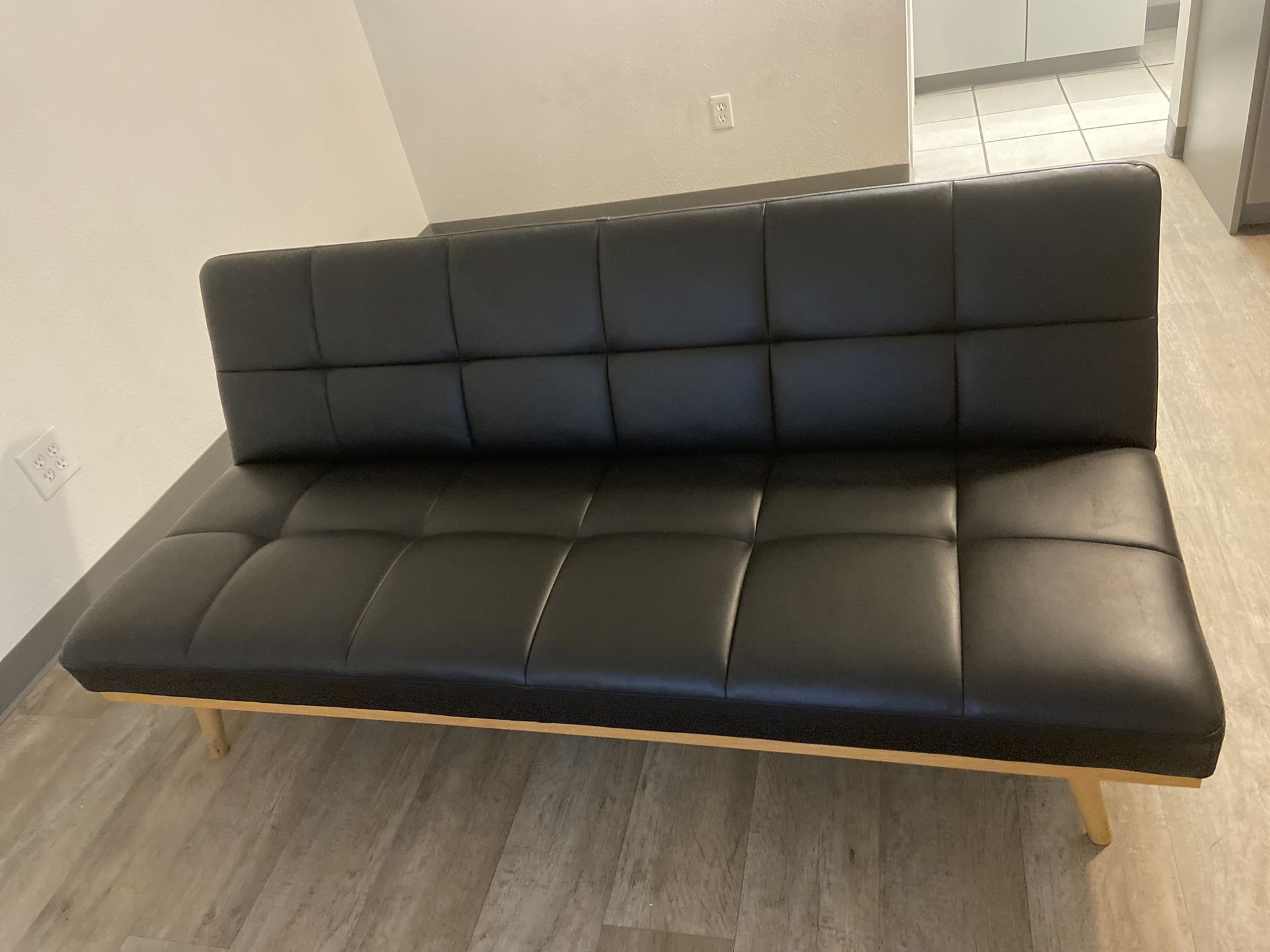 Real Leather Futon