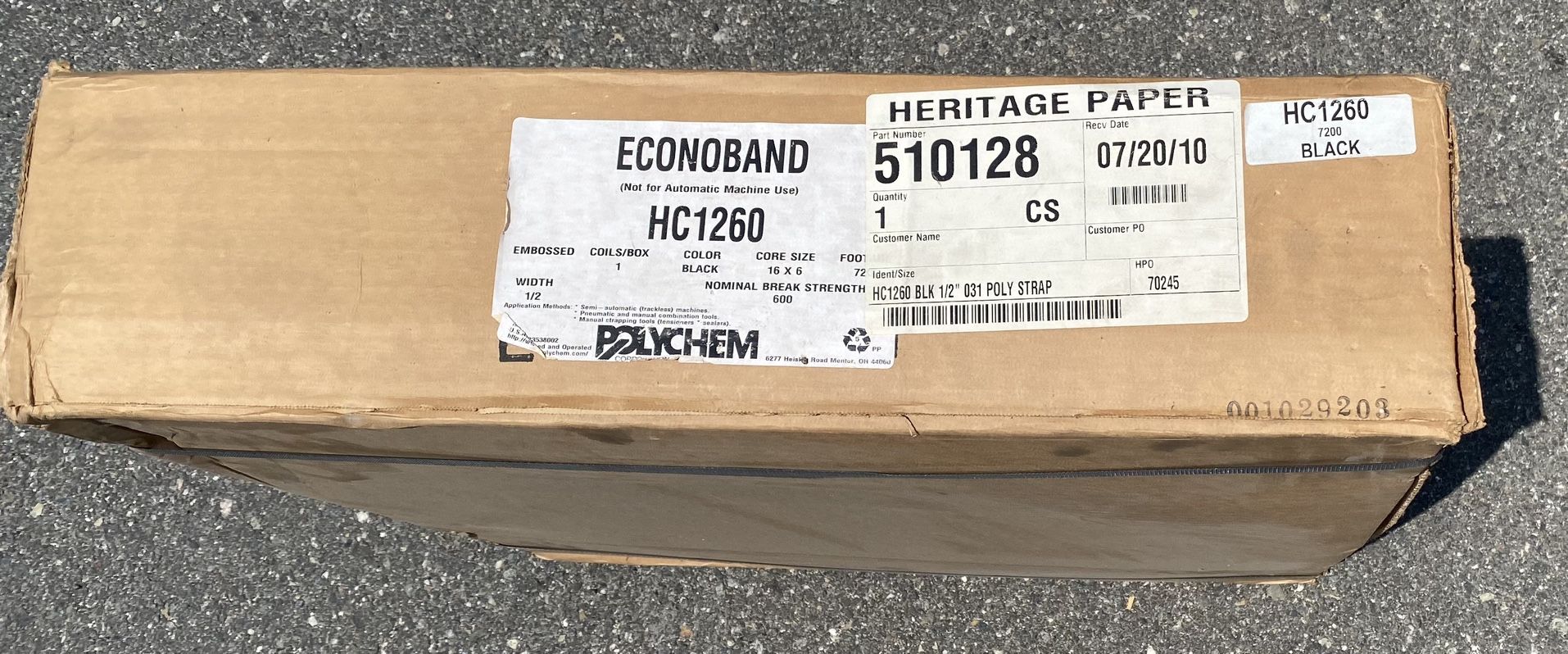 Polychem Econoband HC1260 Poly Band StrappingNew