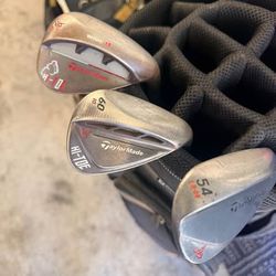 Taylormade Milled grind Mg hi-toe wedge set 54° 56° and 60°