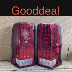 #OT37 Fit 2002-06 Cadillac Escalade Red LED Tail Lights Pair 