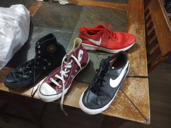 Converse Negros Size 6  JR. Vinos  Size 6 De Hombre Nike Negros 7 Y.Rojos7 Y
