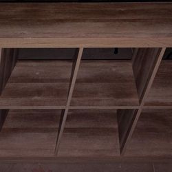 Walnut 8-Cube Storage Organizer 