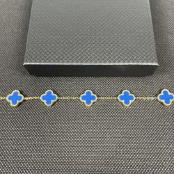 Blue & Gold Vancleef Bracelet 