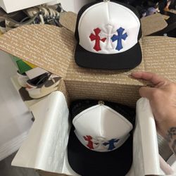 Chrome Hearts Trucker Hat Red/White/Blue
