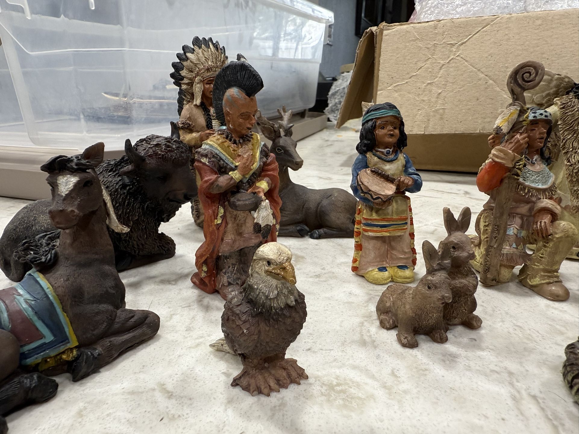 Vintage nativity scene