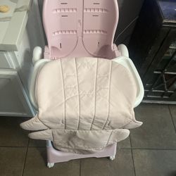 Two Twin Pink High Chairs (50$ Each)