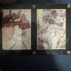 Autographed ATL Braves Baseball Cards