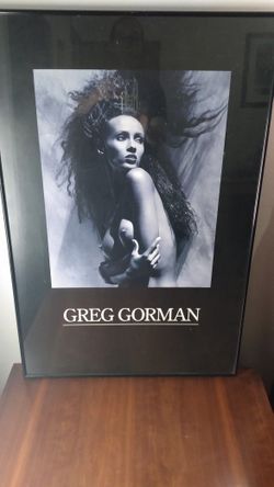 Iman Photo Print By Greg Gorman Framed In Glass